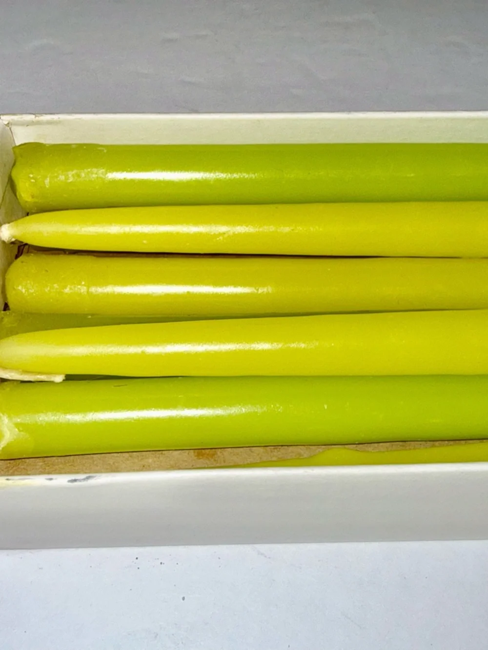 2 Boxes of 1980's Vintage Lenox Candles (Pink/Green/Yellow)